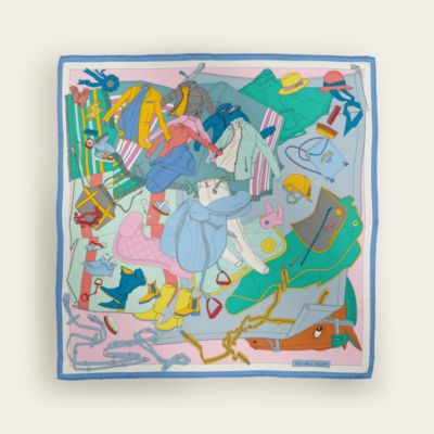 古着屋うさぎ　カレ 70 イズディスアラブストーリー？ お安く エルメス カレ70 Is This a Love Story? スカーフ シルク